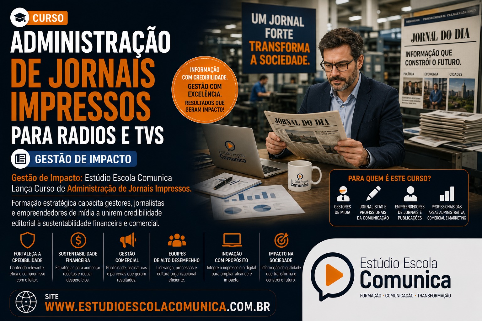 Curso de Administração de Jornais Impressos