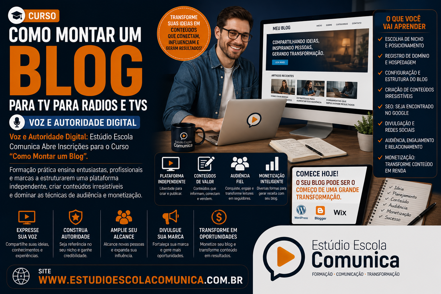 Curso de Como Montar um BLOG