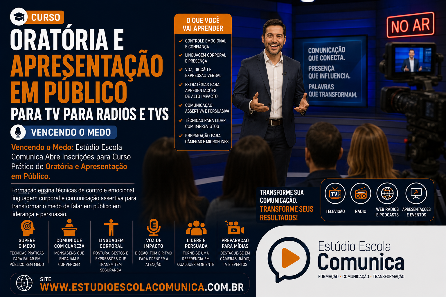 Curso de Oratória e Apresentação em Público