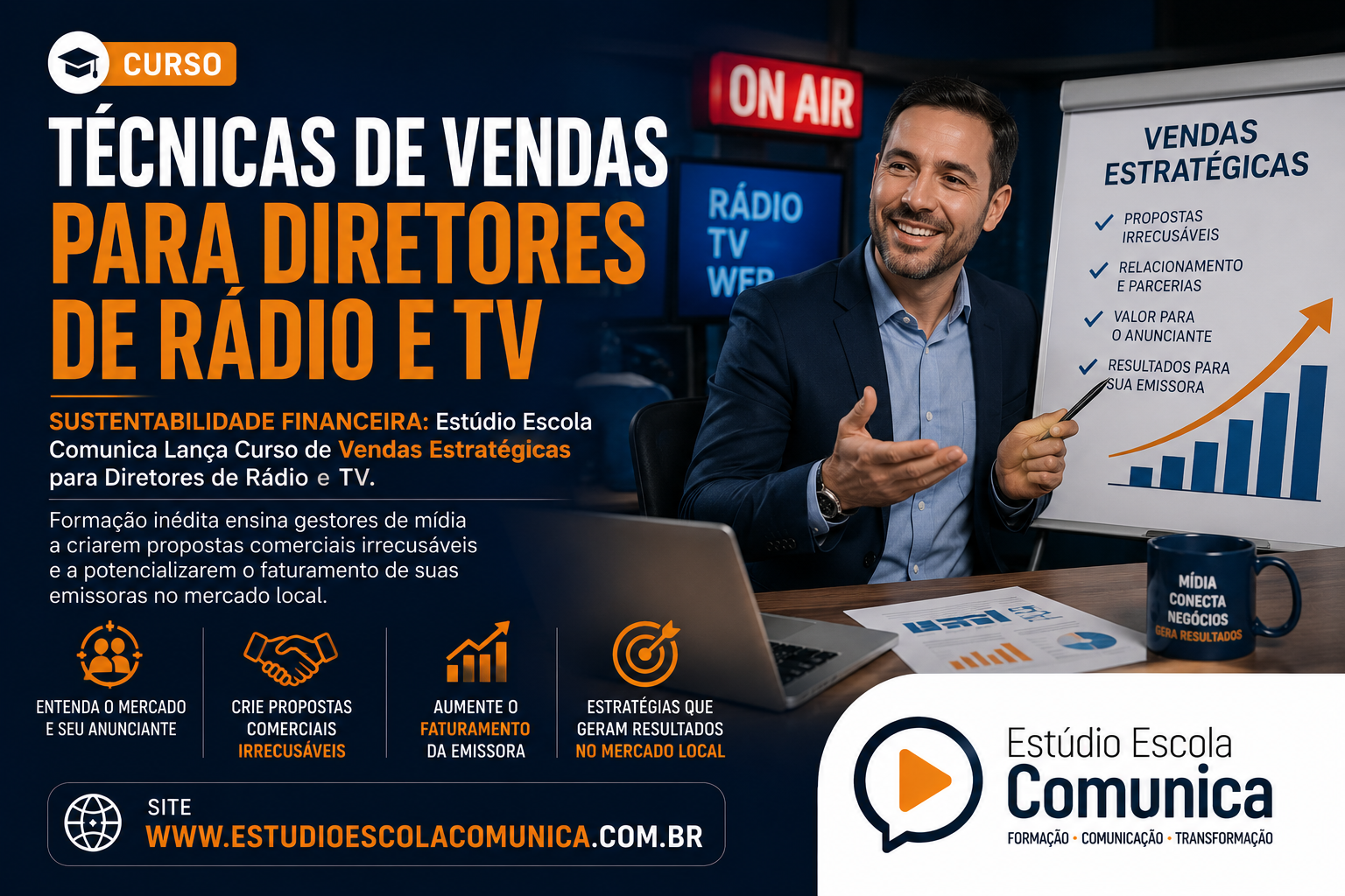 Técnicas de Vendas para Diretores de Rádio e TV